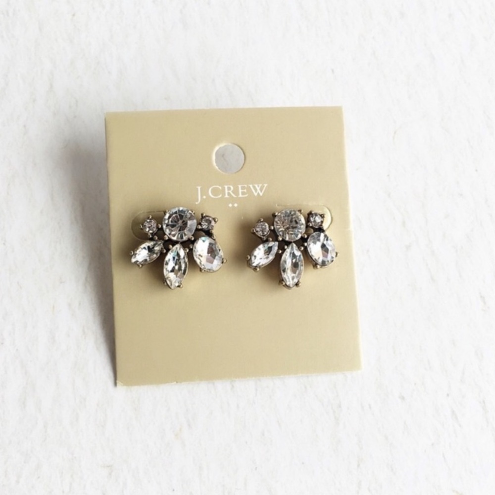 J.crew NWT crystal earrings - Picture 2 of 6